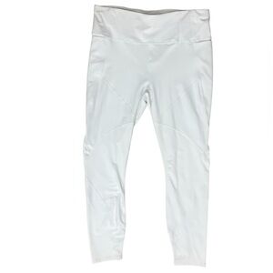 NWT Fabletics High Waisted Statement White Cold Weather Leggings (DM)